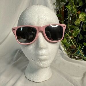 Bubble Gum Pink Sunglasses with Mirrored Lens